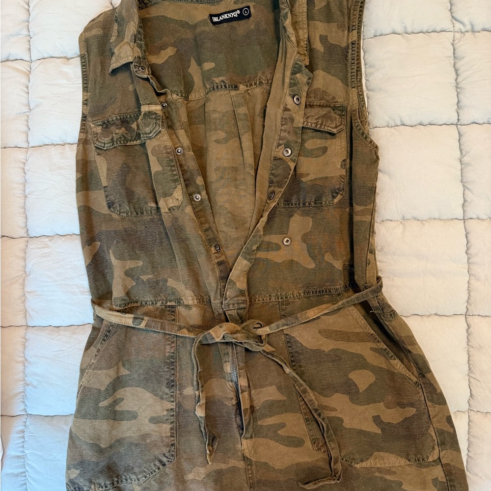 Blank NYC Camouflage Jumpsuit